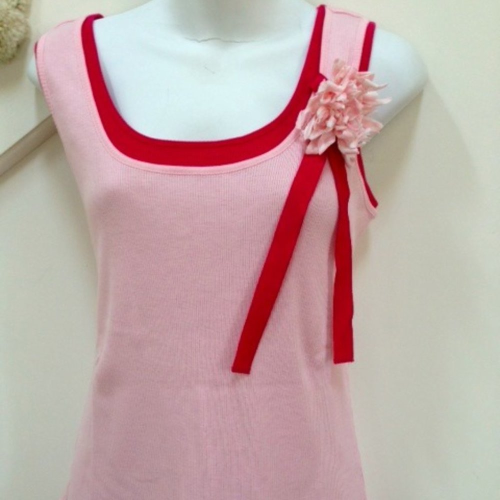 Valerie Stevens Double Layer TOP, Size M, 100% Cotton